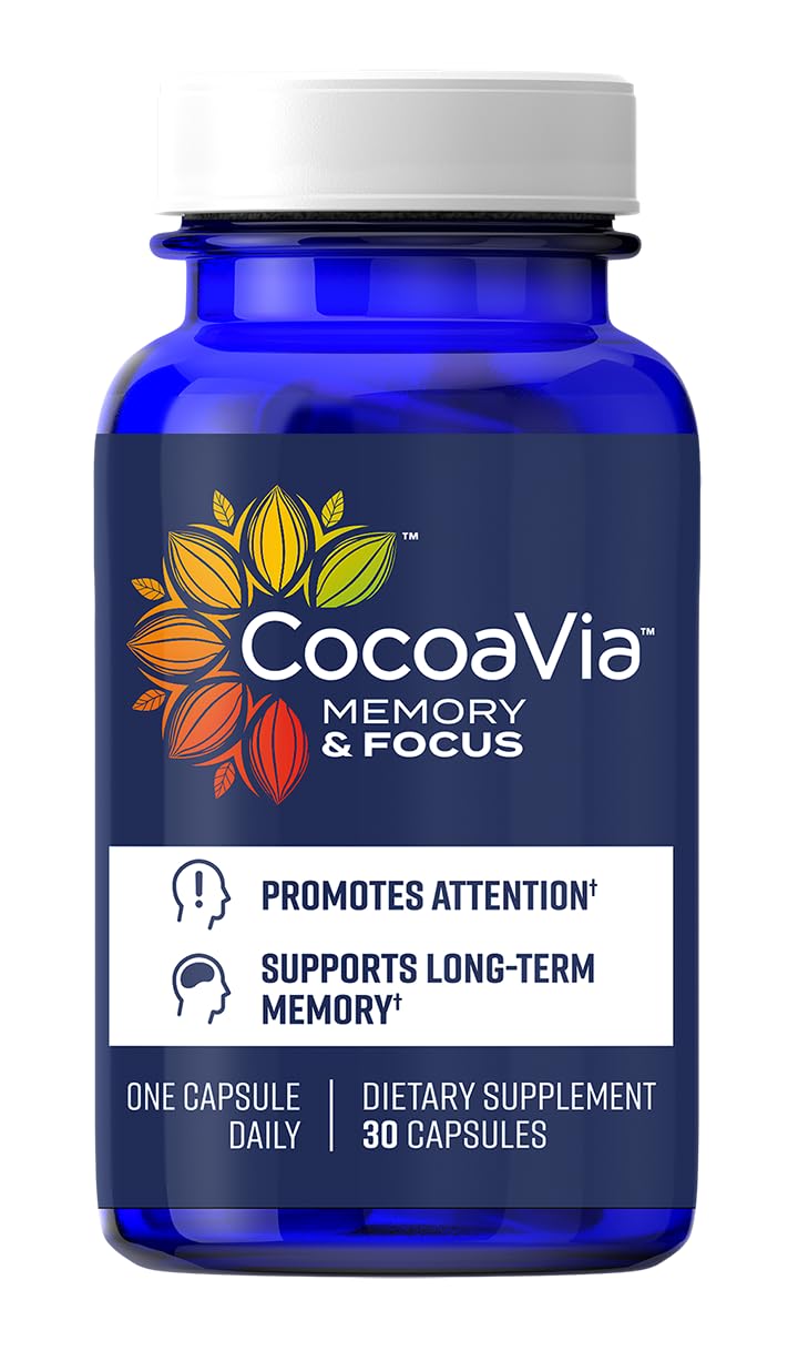 CocoaVia Memory & Focus en botella, posible impulso para la concentración diaria