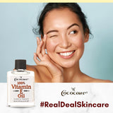 Uso diario en piel con COCOCARE Vitamina E para cuidado suave