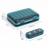 Codcaw organizador de pastillas azul, material libre de BPA para mayor seguridad.