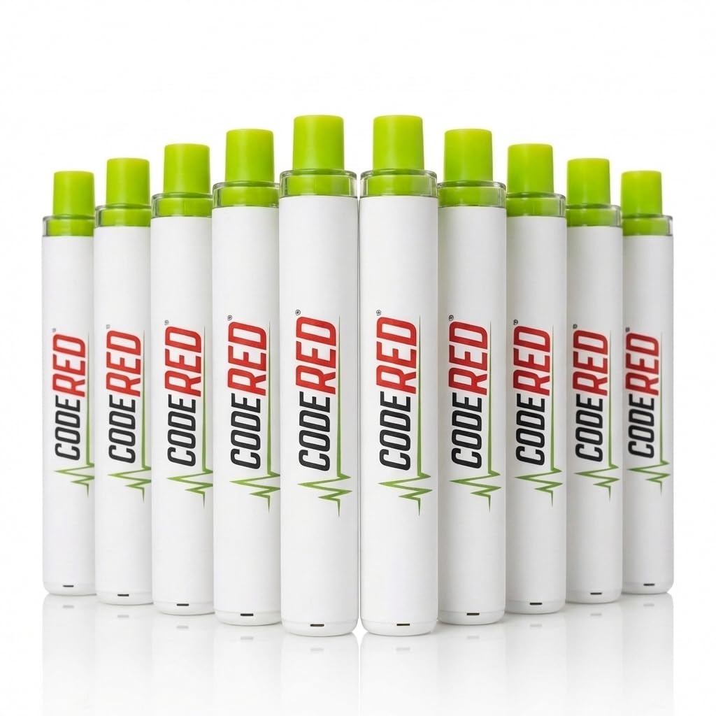 Code Red V-Aid difusor botánico manual para uso rápido en casa.