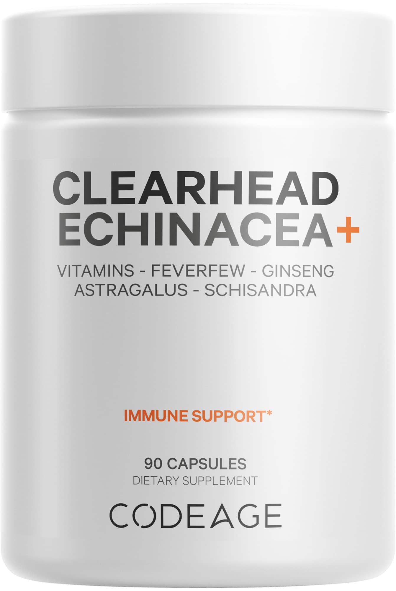Codeage Clearhead mezcla botanica completa para la rutina diaria.