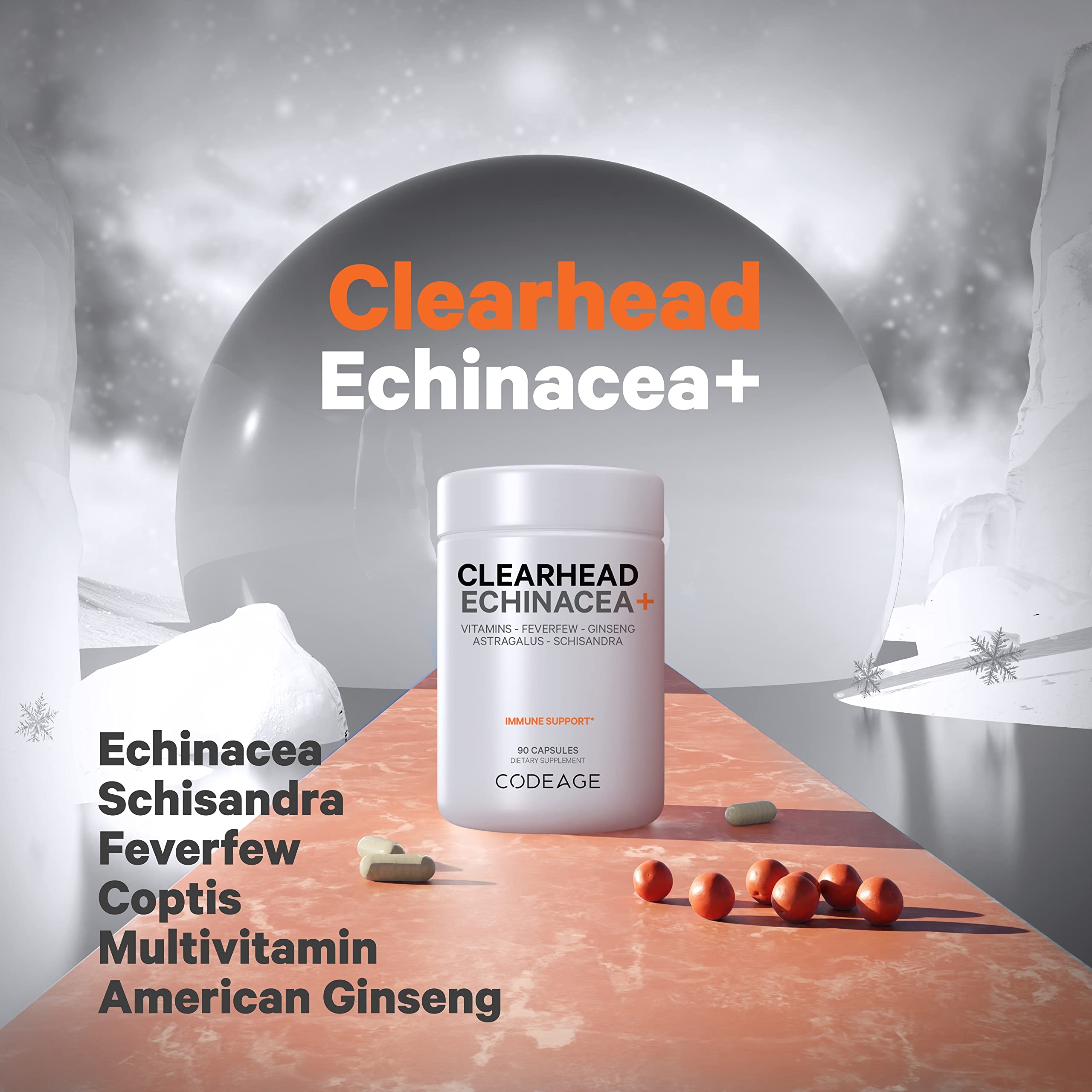 Codeage Clearhead probioticos integrados para digestión y equilibrio intestinal.