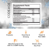 Codeage Clearhead suplemento herbal completo para el bienestar diario.