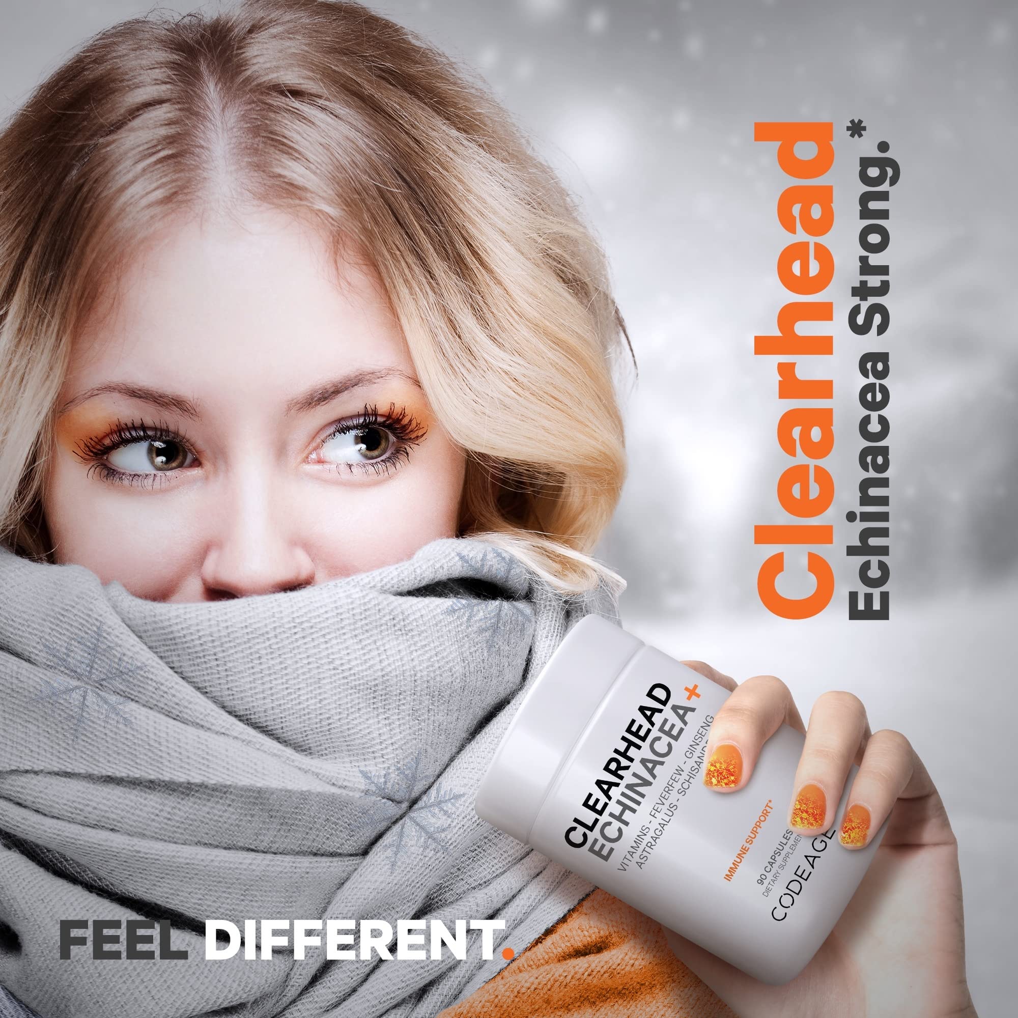 Codeage Clearhead vitaminas y minerales para un perfil nutricional equilibrado.