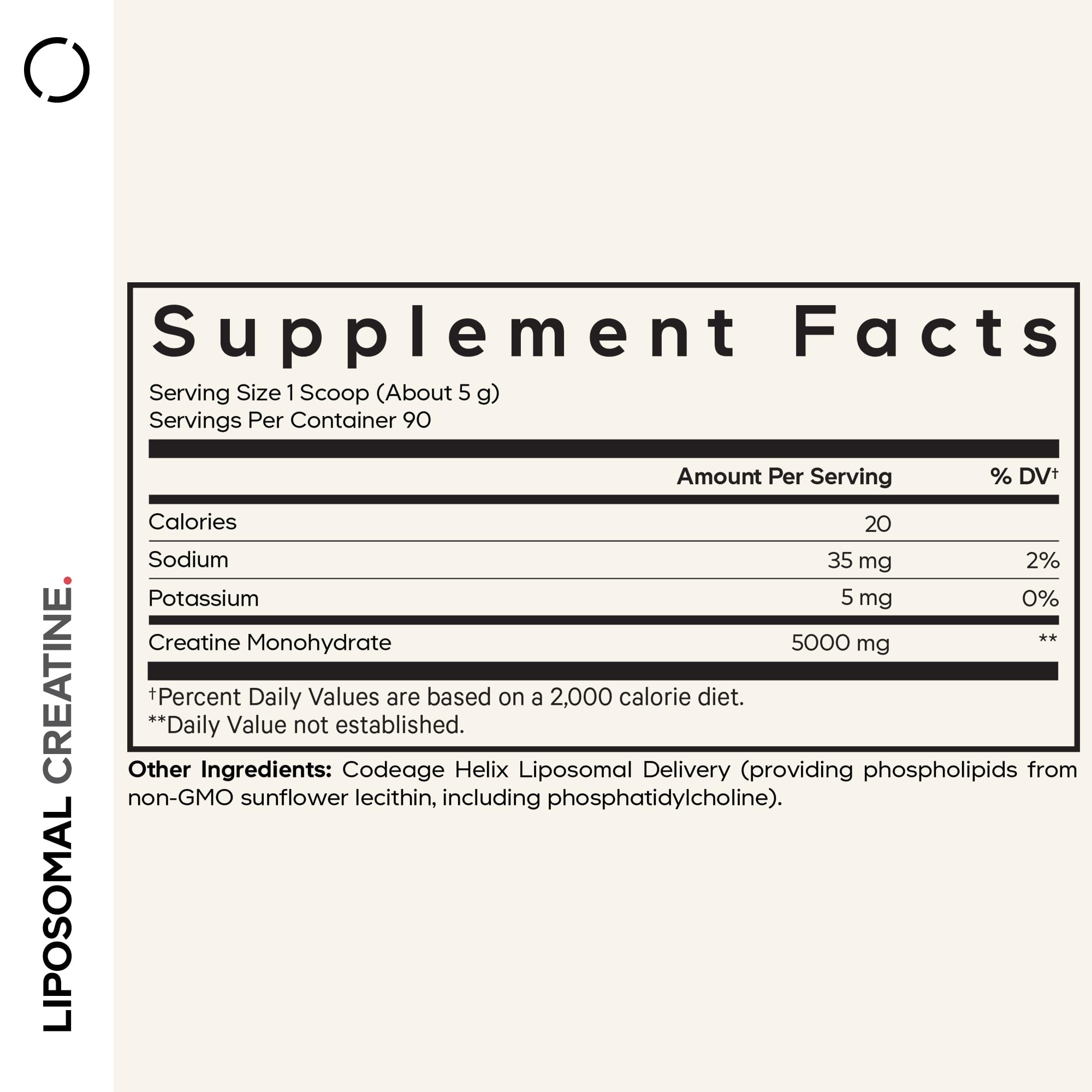 Codeage Liposomal Creatine mezcla rápida en cualquier bebida de entrenamiento