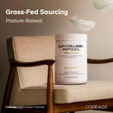 Codeage GLP-1 Collagen Polvo, textura hidrolizada, absorción fácil en líquidos.