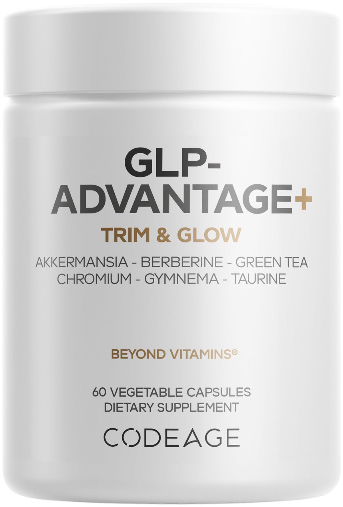 Codeage GLP-Advantage+, botella de cápsulas para apoyo al metabolismo