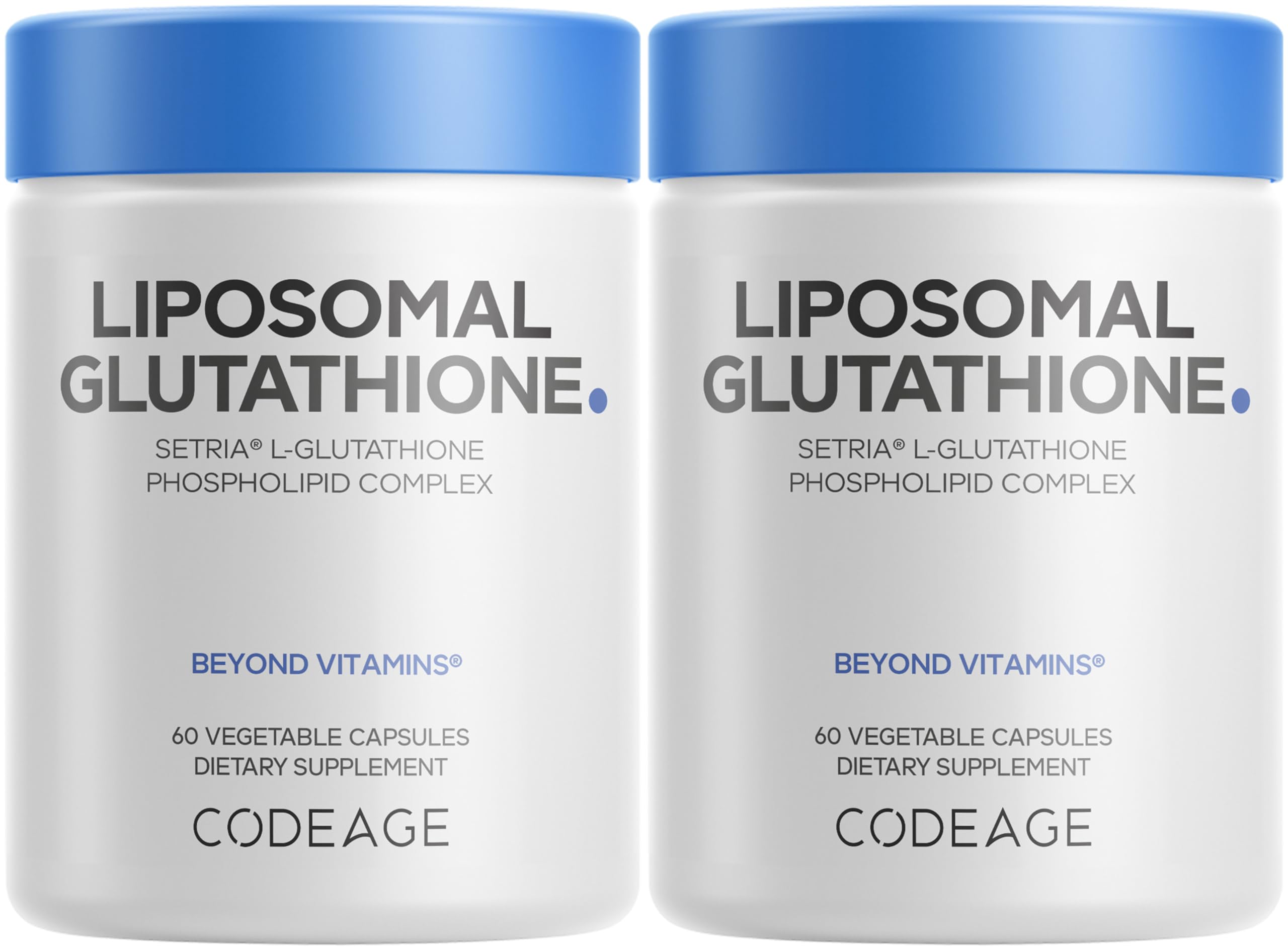 Codeage Glutatión Liposomal: botella doble para una ingesta diaria cómoda