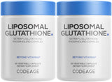 Codeage Glutatión Liposomal: botella doble para una ingesta diaria cómoda