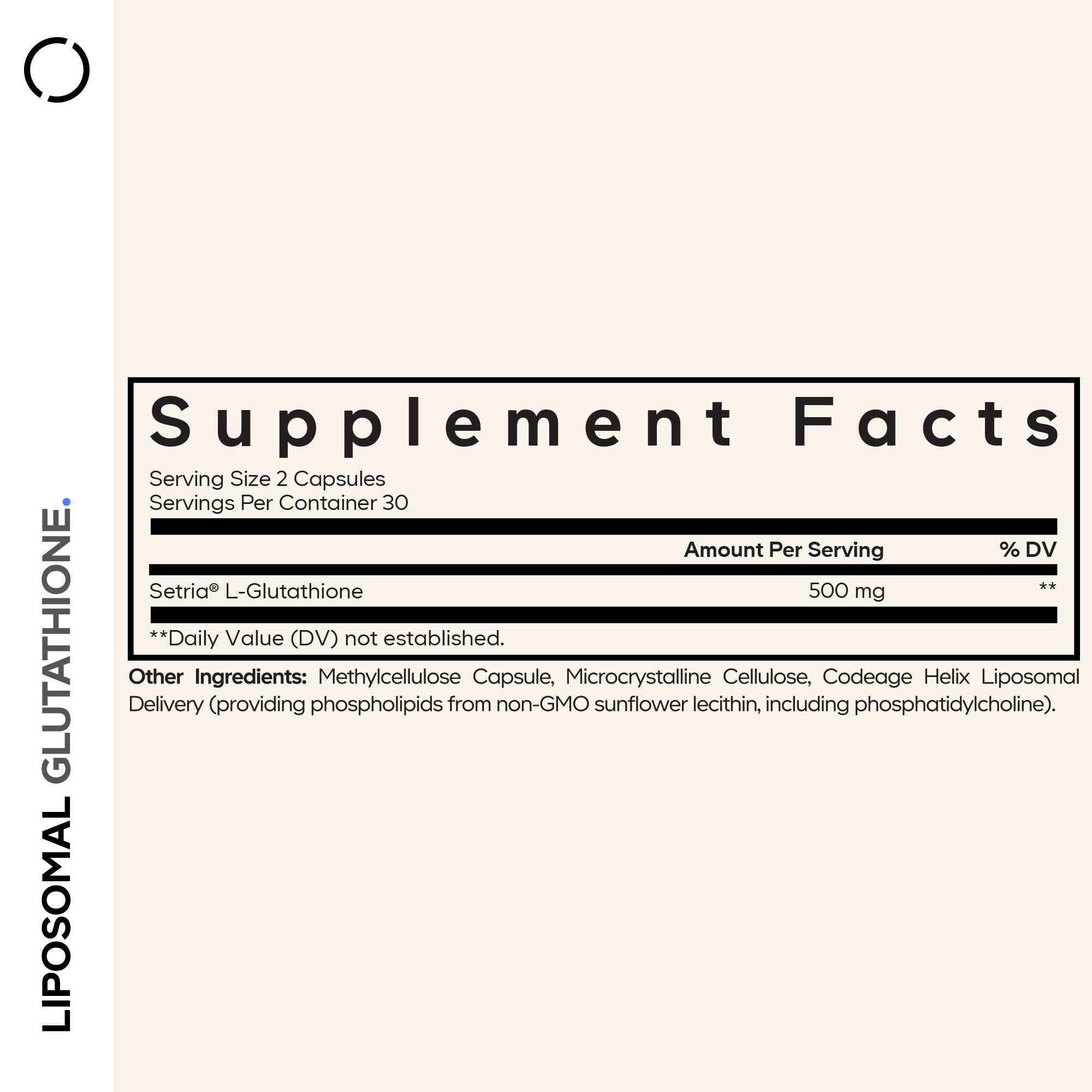 Codeage Glutatión Liposomal: cápsulas fáciles de tragar para uso diario