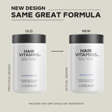 Capsulas de Codeage Hair Vitamins listas para uso diario.