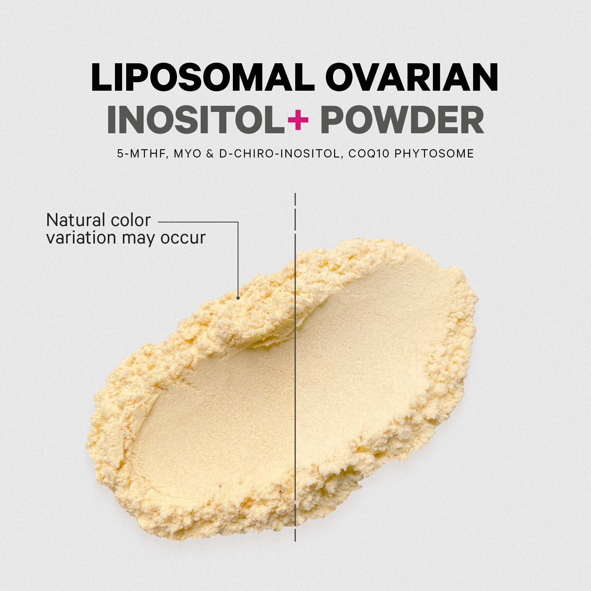 Codeage inositol liposómico ovárico: empaque con suministro de dos meses.