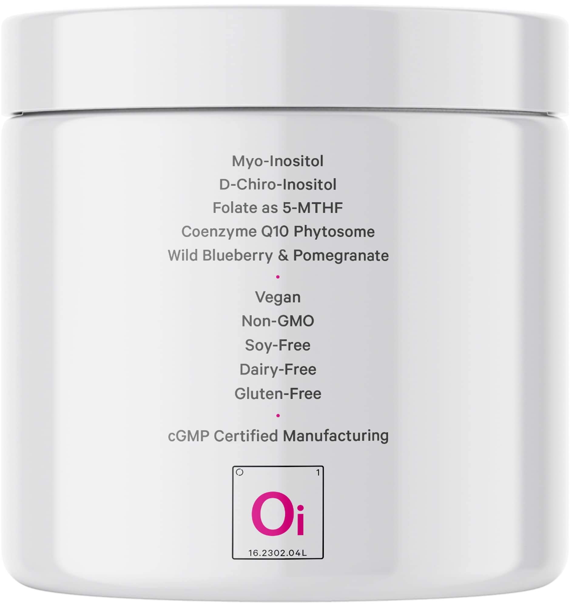 Codeage inositol liposómico ovárico: fabricación en EEUU con ingredientes globales.