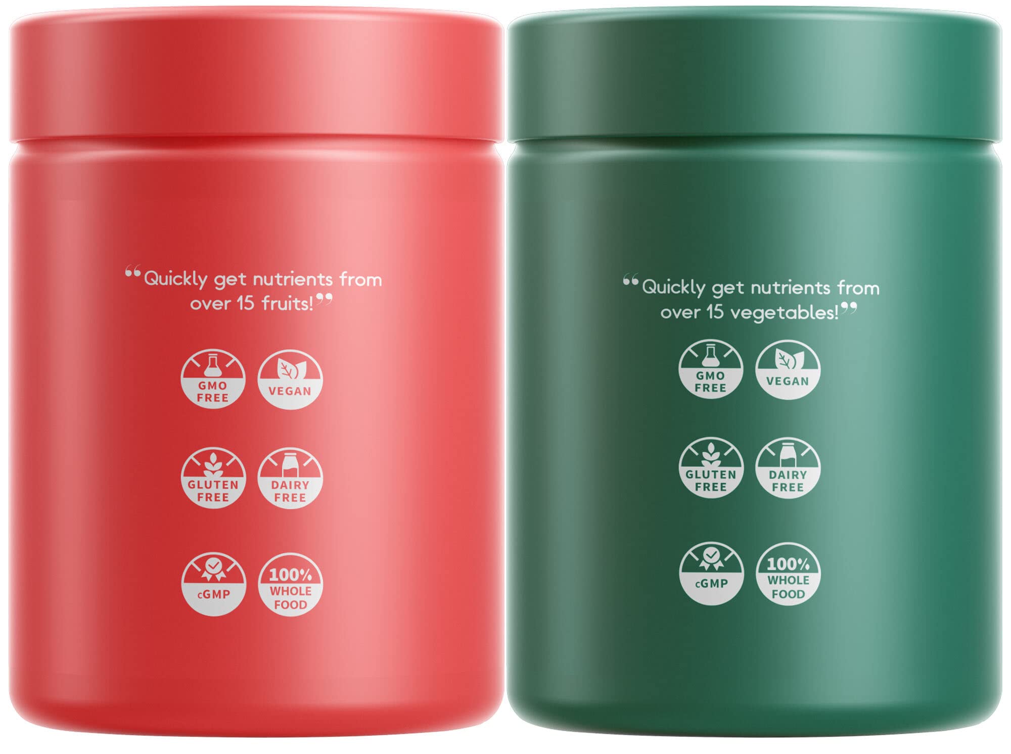 Codeage InstantFood Easy Veggies, etiqueta, información clara de ingredientes para elegir.