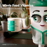 Codeage Instantfood Five A Day: etiqueta clara con información de ingredientes