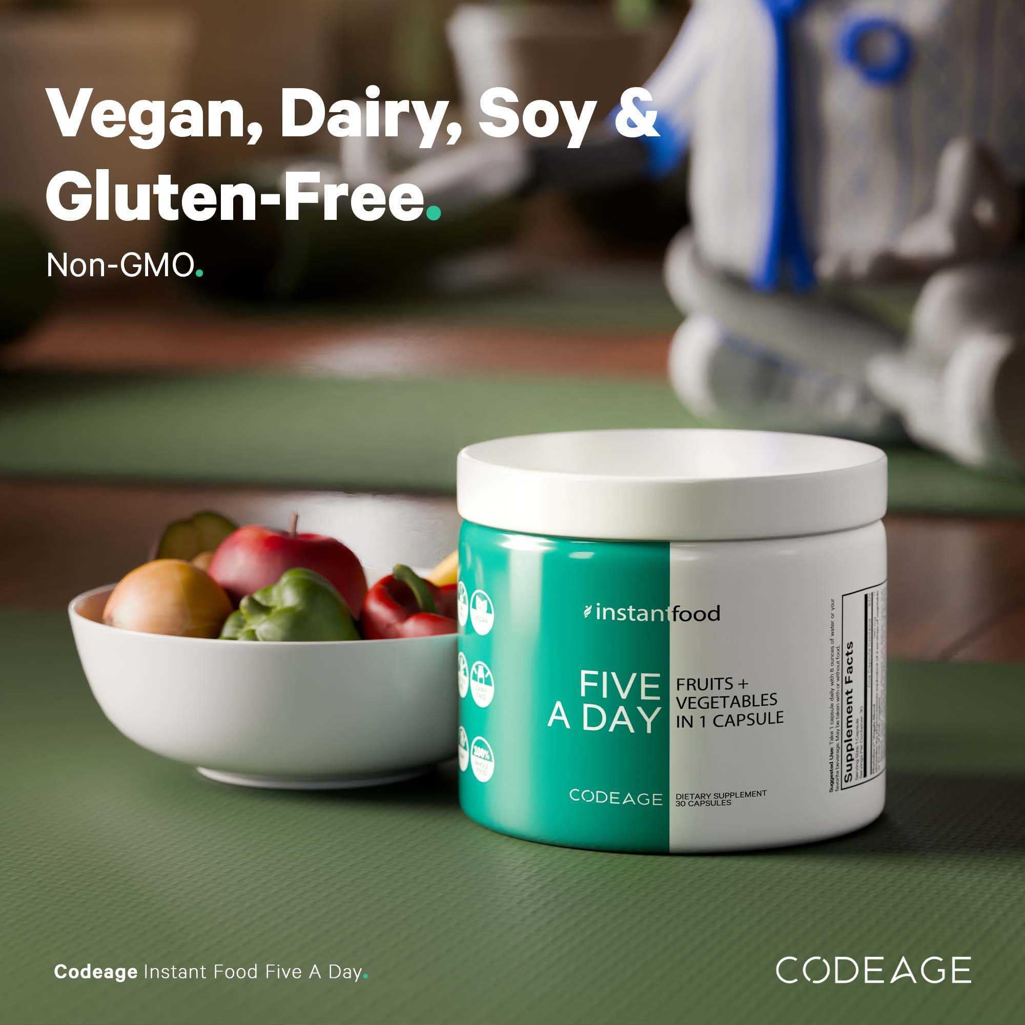 Codeage Instantfood Five A Day: cápsulas fáciles de tomar cada día