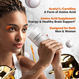 Codeage Liposomal Acetyl-L-Carnitine: composición de cápsulas y sistema liposomal visible.