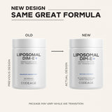 Codeage Liposomal DIM: etiqueta nutricional clara y detallada.