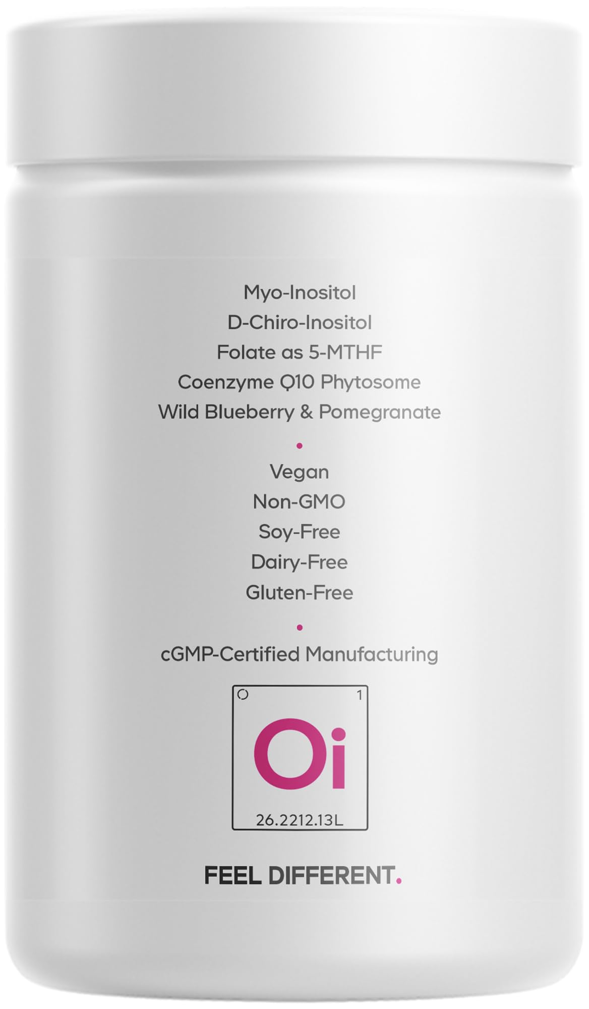 Codeage Liposomal Ovarian Inositol+ información nutricional del bote