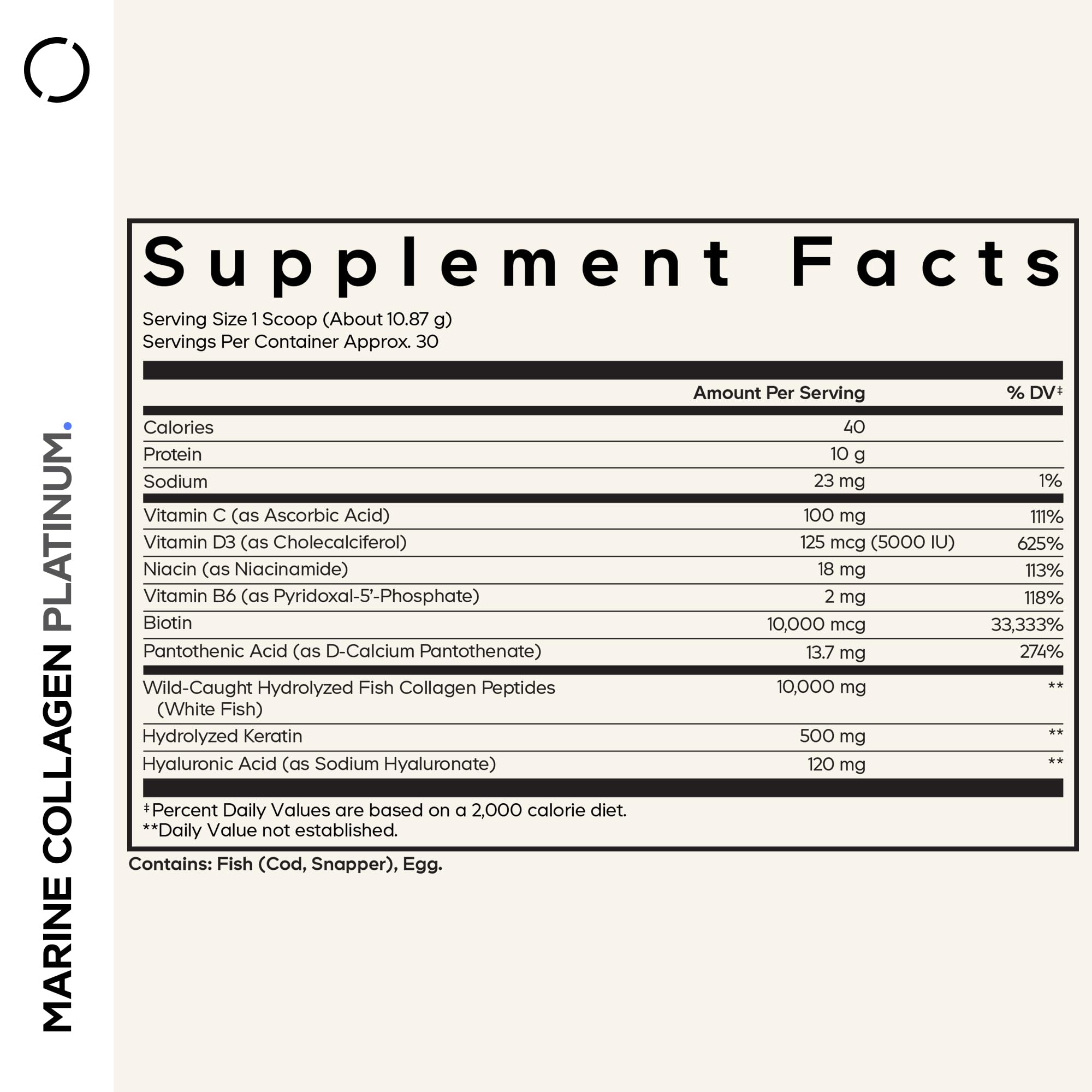Codeage Marine Collagen Cucharilla medidora, dosificación precisa para tus batidos.
