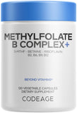 Codeage Methylfolate B Complex cápsulas, soporte metabólico diario.