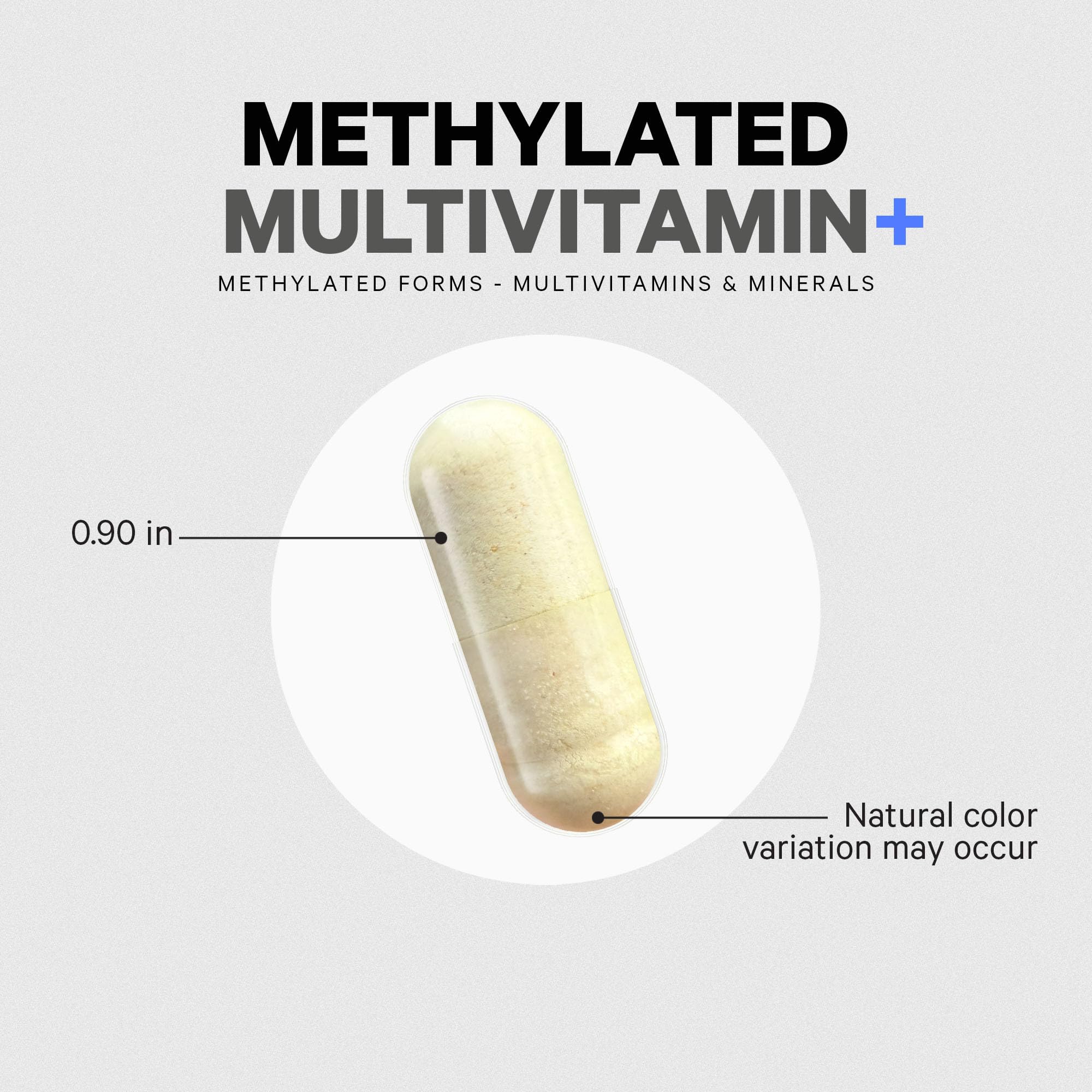 Codeage Multivitamínico Metilado, lado de embalaje transmite calidad en una fórmula moderna.