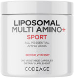 Codeage Multi Amino+ envase listo para uso diario con aminoácidos esenciales