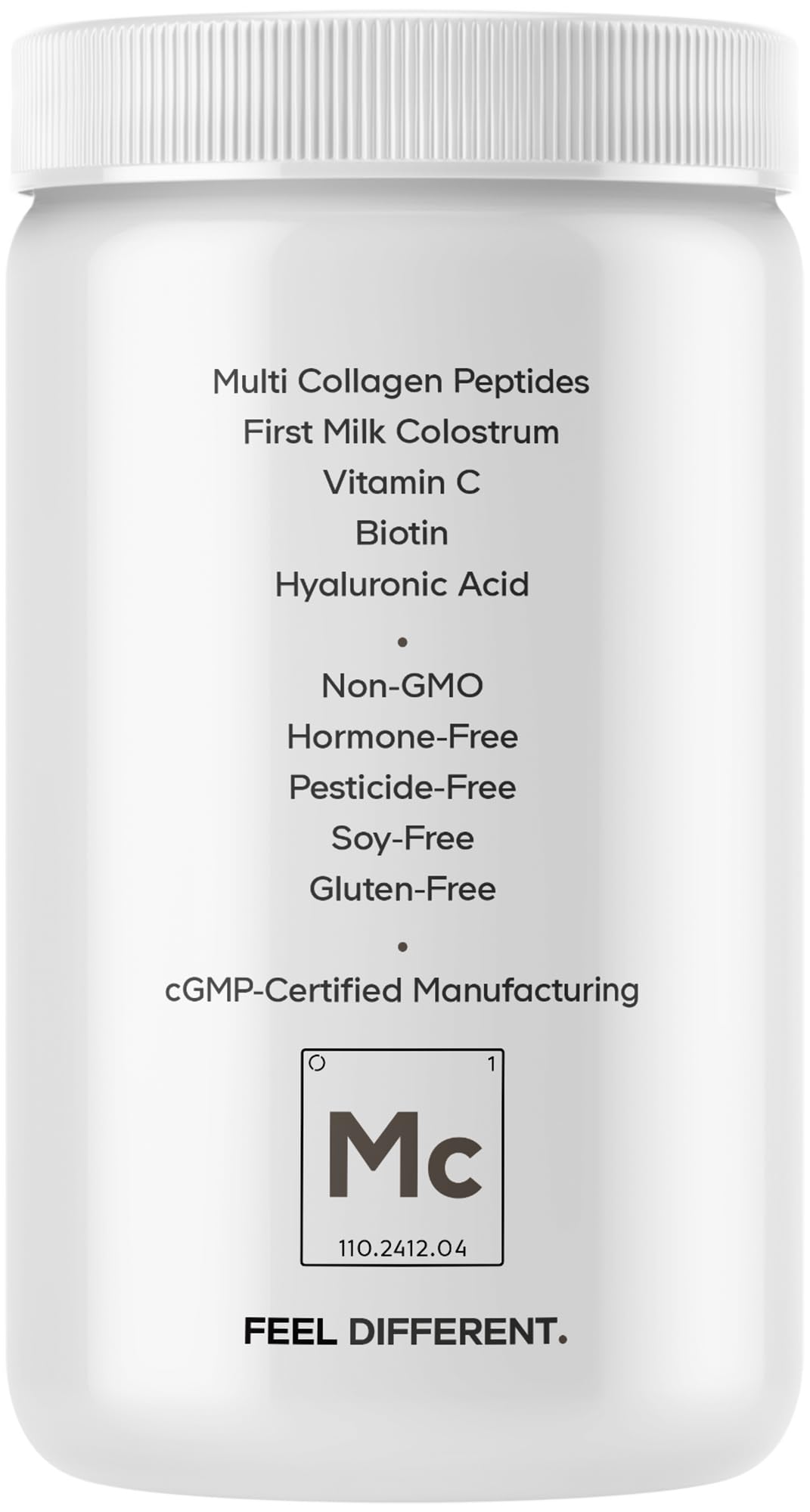 Codeage Multi Colágeno Colostro Platino caja para almacenamiento y consumo continuo.