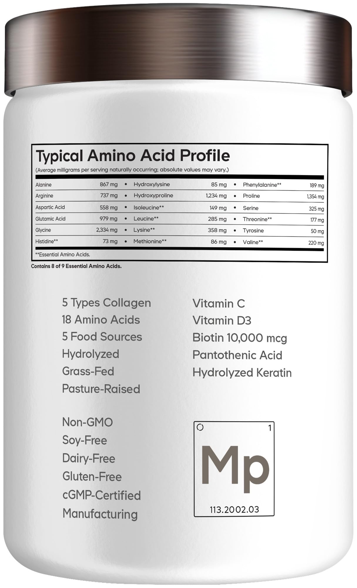 Codeage Multi Collagen fabricado en Estados Unidos en instalación cGMP.
