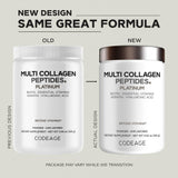 Codeage Multi Collagen con keratina e hialuronico, piel más nutrida.