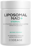 Codeage NAD liposomales: cápsula de 500 mg para conveniencia diaria.