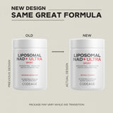 Codeage Liposomal NAD+ cápsulas en mano para uso diario