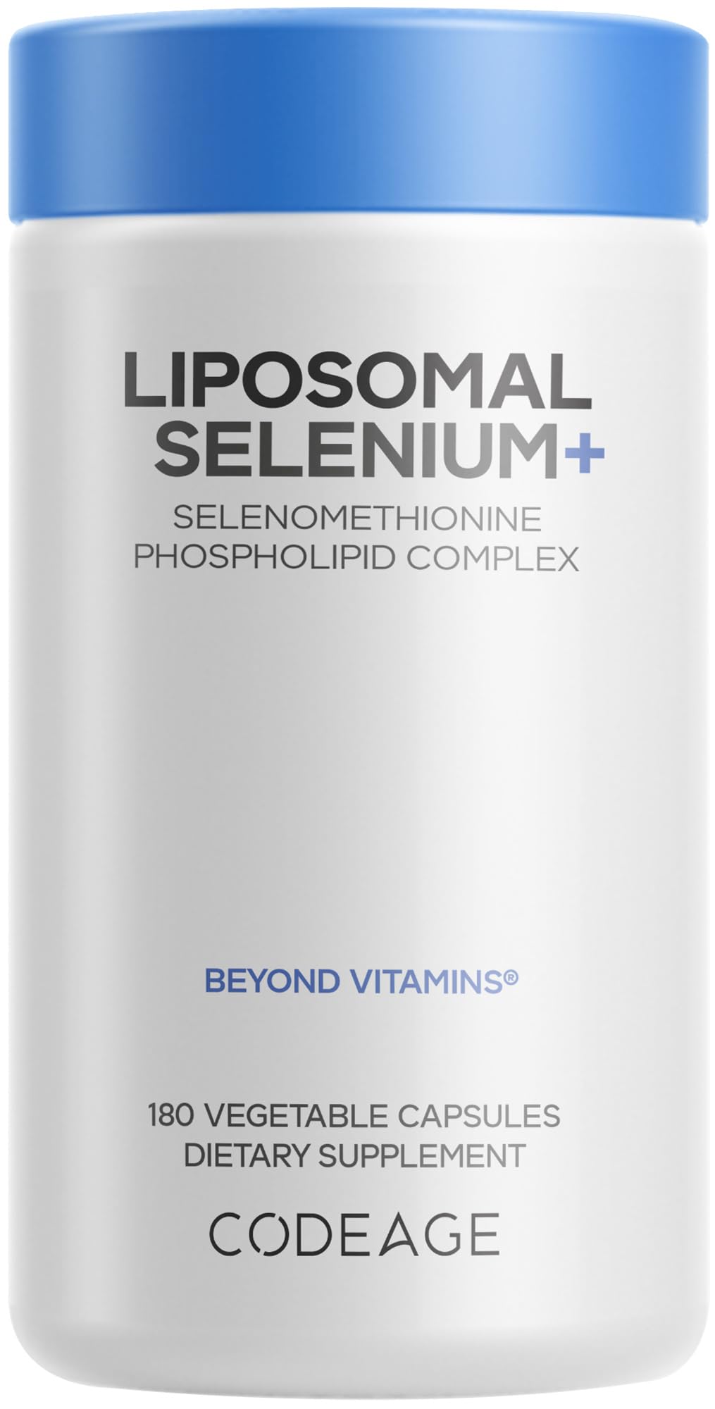 Codeage Selenio liposomal; cápsulas de 200 mcg para uso diario