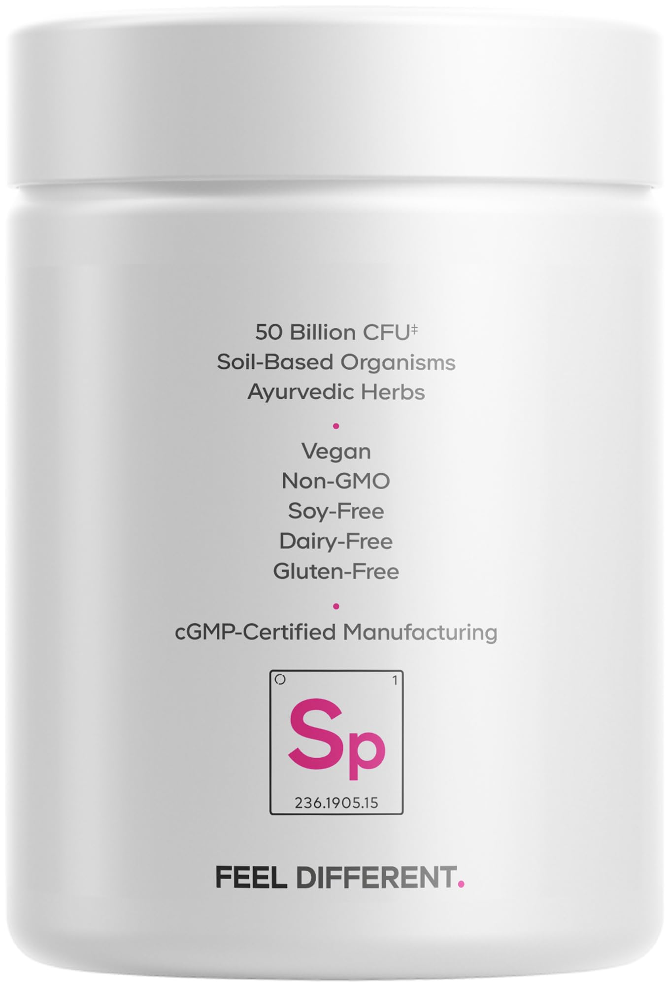 Codeage Skin Probiotics frasco de 60 cápsulas para uso diario.