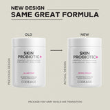 Codeage Skin Probiotics mezcla de 19 cepas para diversidad microbiana de la piel.