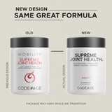 Codeage Supreme Joint Health capsules-caja: cápsulas listas para uso diario.