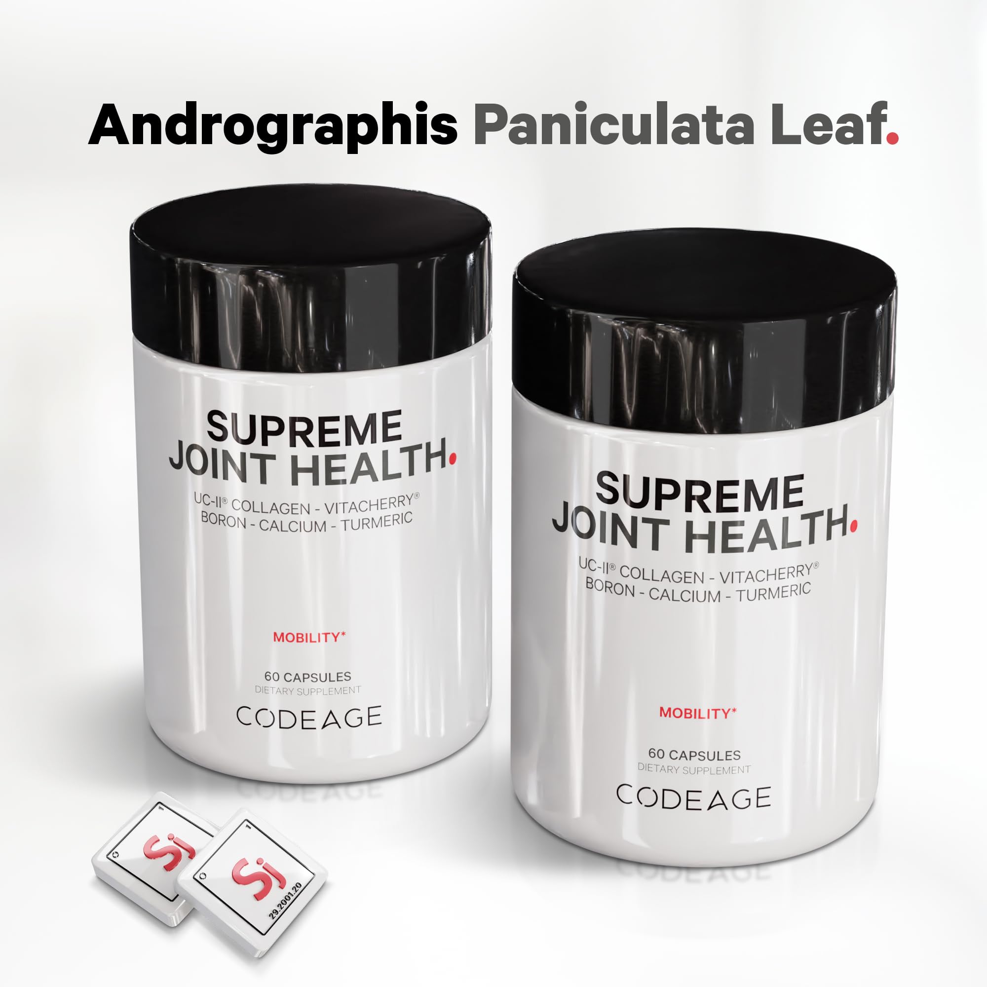 Codeage Supreme Joint Health curcuma-boswellia-bromelina: mezcla herbal para apoyo cotidiano.