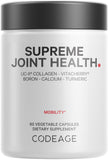 Codeage Supreme Joint Health envase-frontal: enfoque claro en beneficios para movilidad diaria.