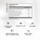 Codeage Supreme Joint Health etiqueta-frontal: lista de ingredientes clave para articulaciones.