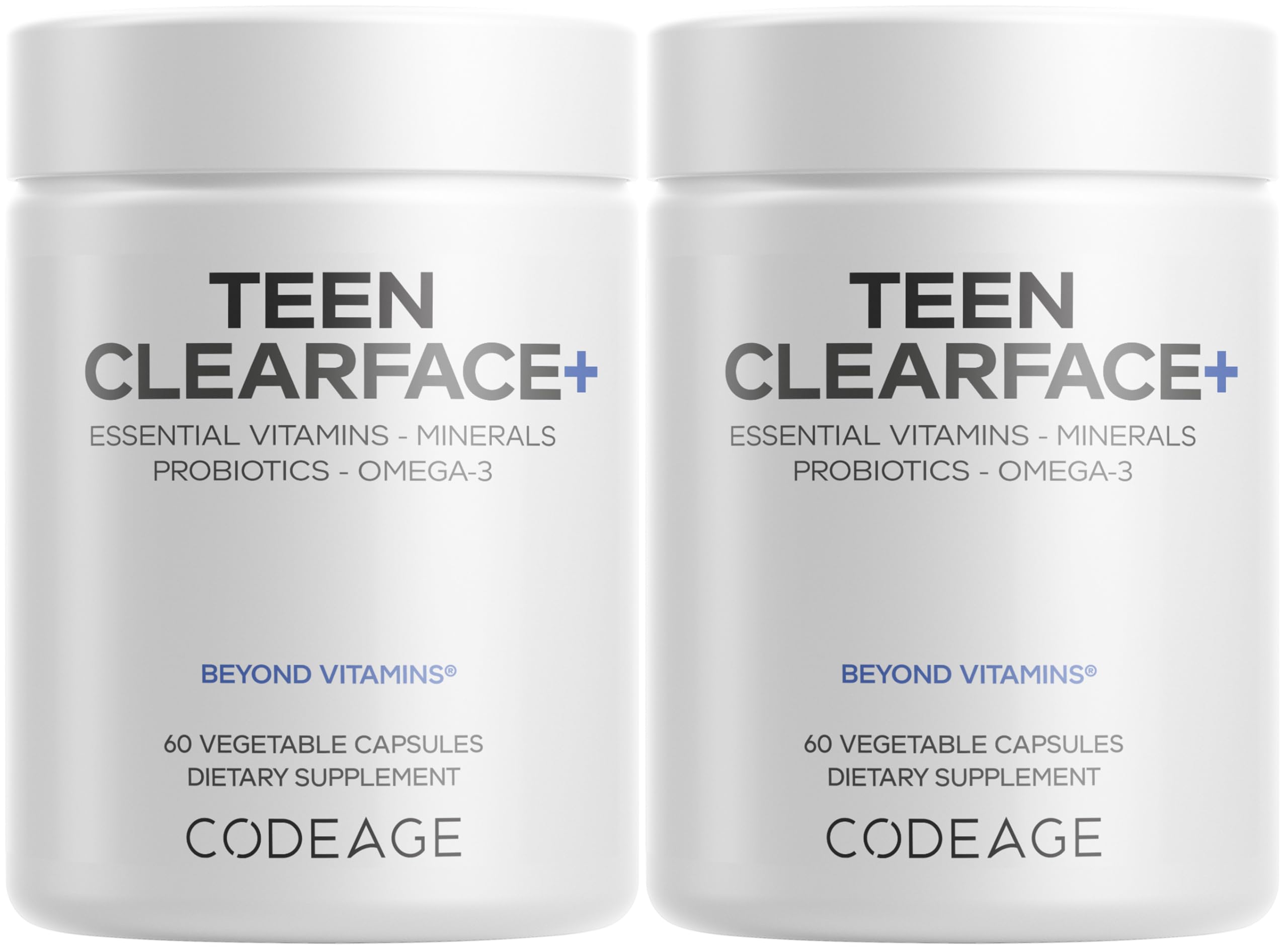 Codeage Teen Clearface cápsulas nutricionales para piel joven