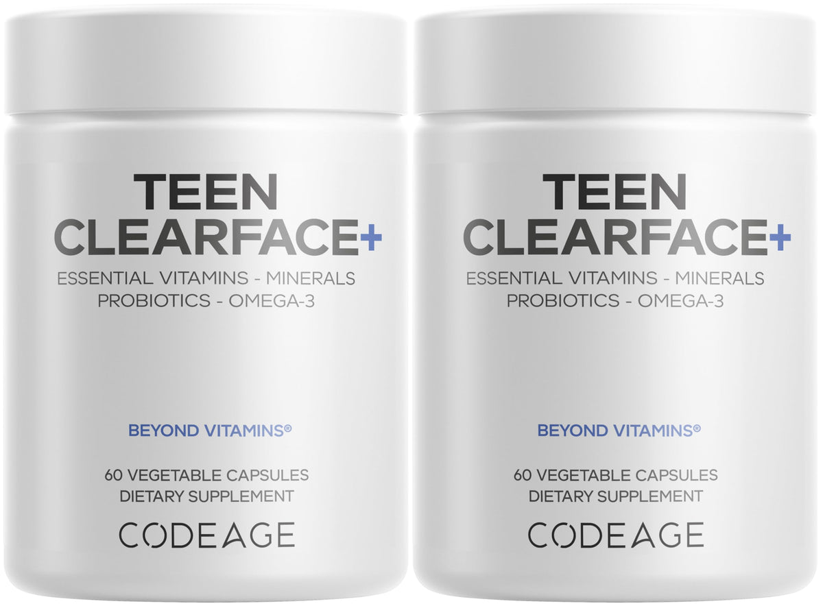 Codeage Teen Clearface cápsulas nutricionales para piel joven