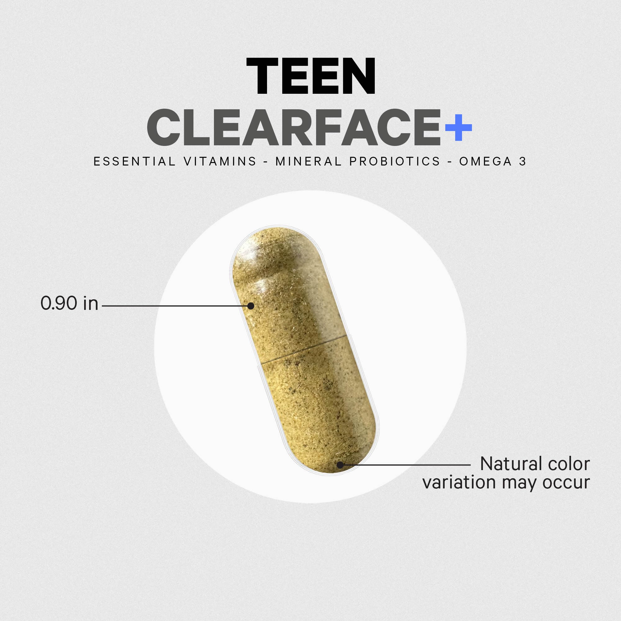 Codeage Teen Clearface mezcla botánica para piel sana