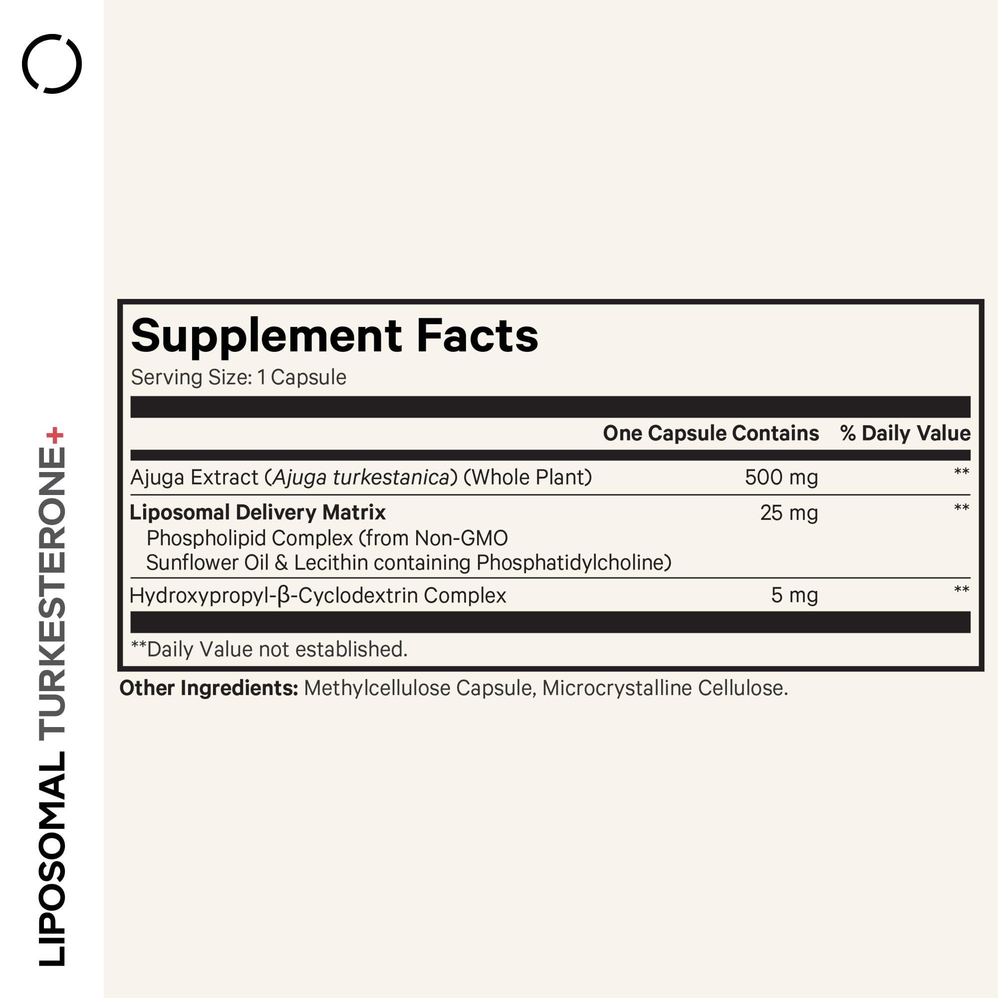 Codeage Turkesterone, cápsulas prácticas para uso diario y seguimiento.