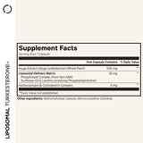 Codeage Turkesterone, cápsulas prácticas para uso diario y seguimiento.