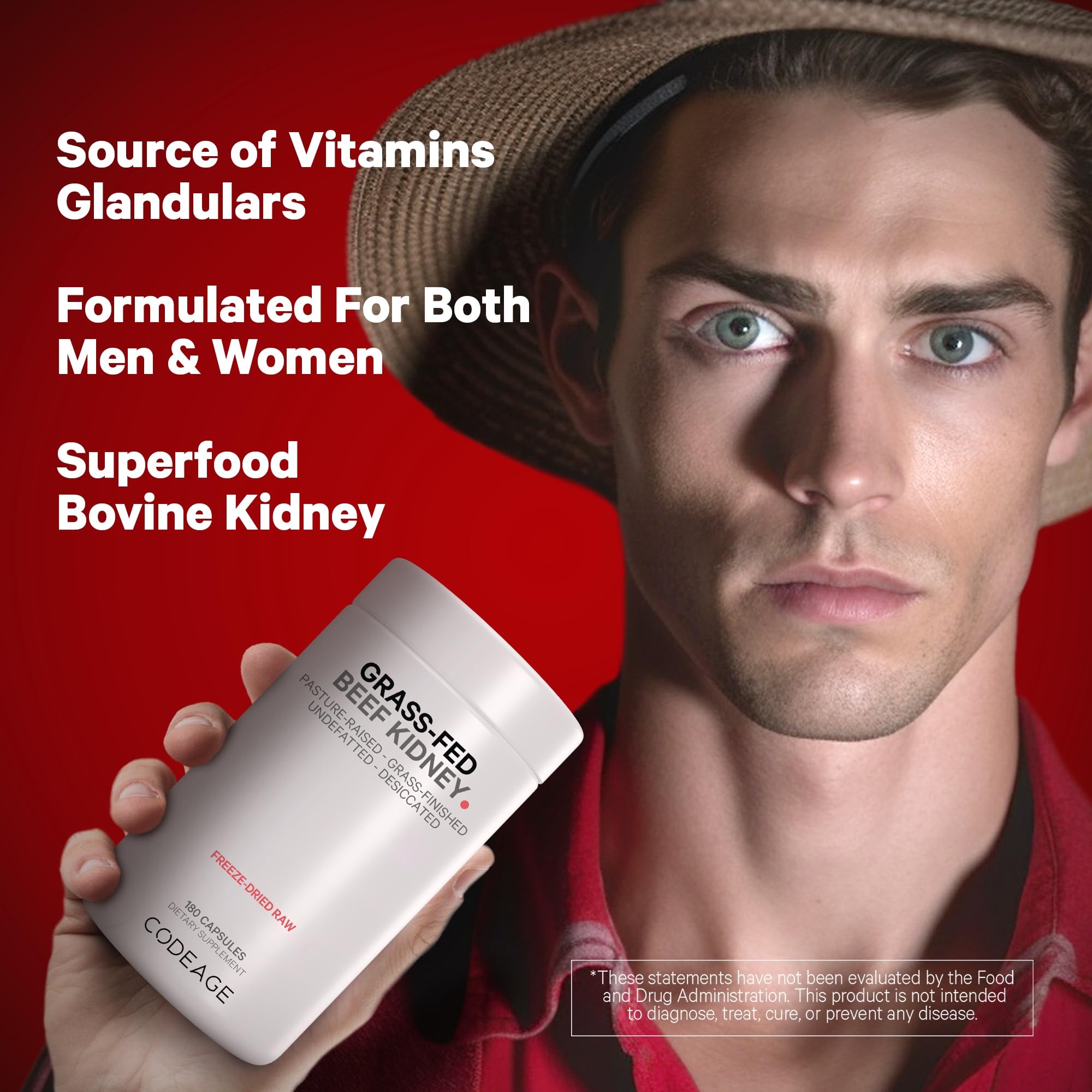 Codeage valor nutricional con vitaminas y minerales clave.