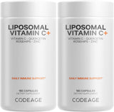 Codeage Vitamina C liposomal 1500 mg con zinc, empaque práctico para la rutina diaria