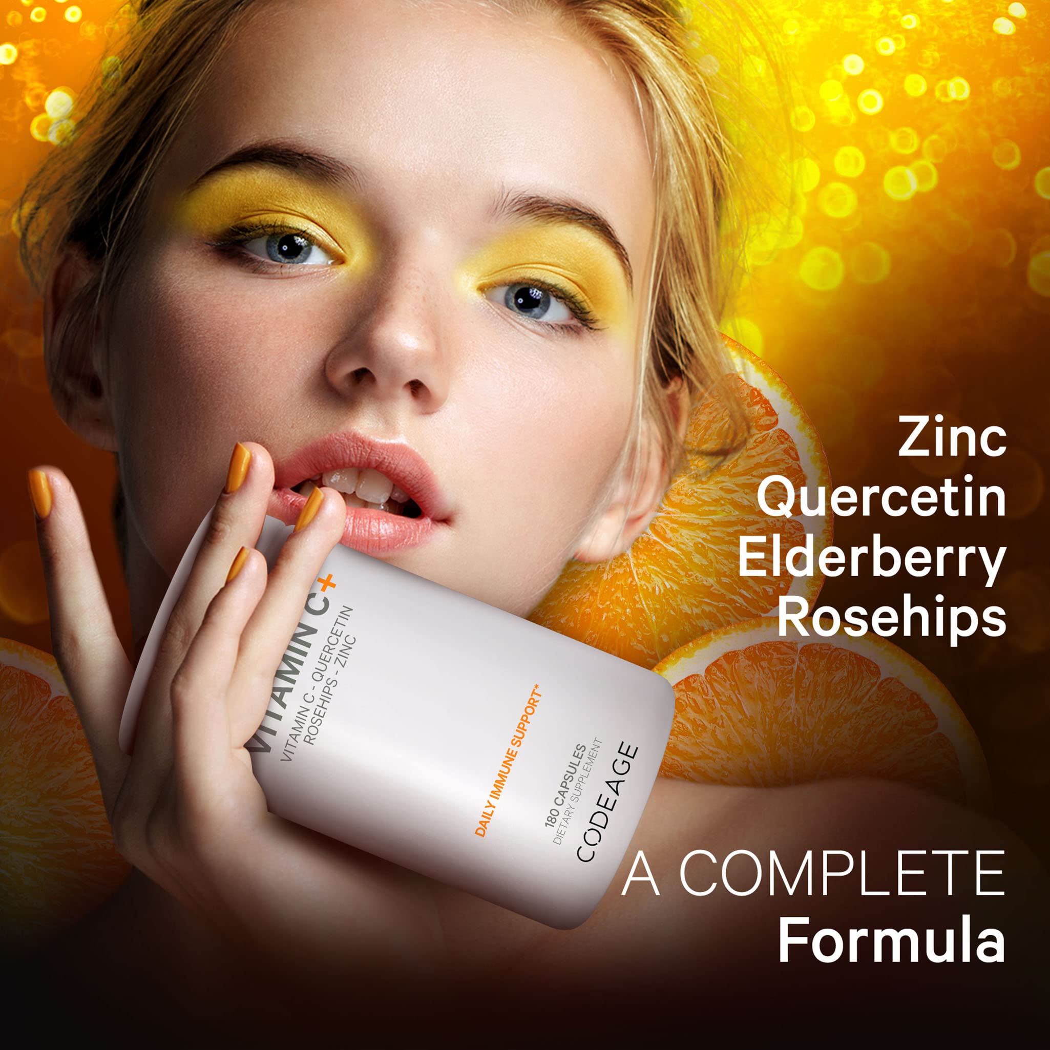 Codeage Vitamina C liposomal 1500 mg con zinc, lista de ingredientes completa