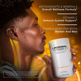 Codeage Vitamina C liposomal 1500 mg con zinc, quercetina dihidratada en la mezcla
