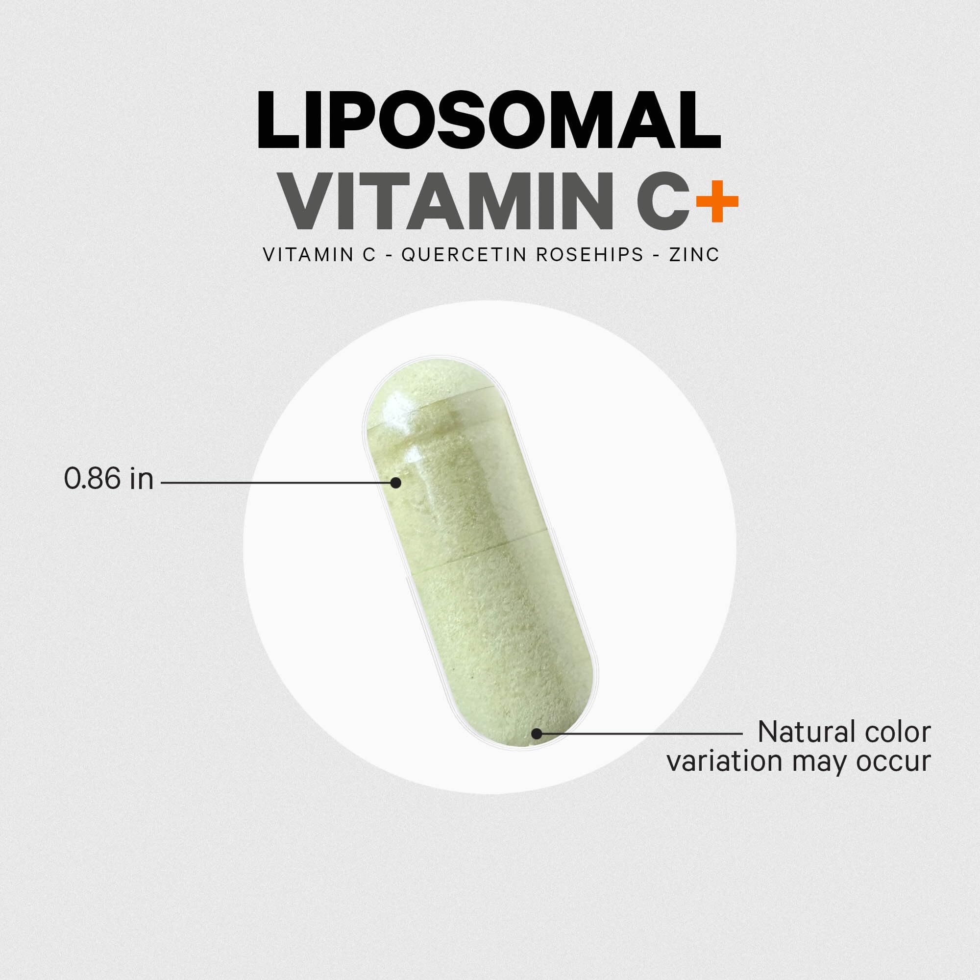 Codeage Vitamina C liposomal 1500 mg con zinc, sauco-fruta para uso diario
