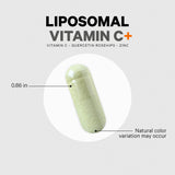 Codeage Vitamina C liposomal 1500 mg con zinc, sauco-fruta para uso diario